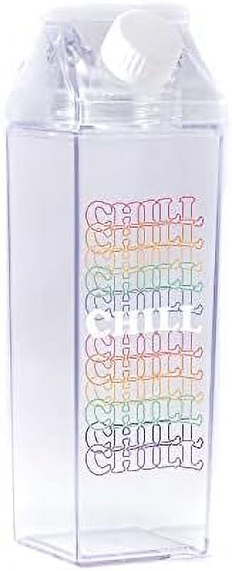 Clear 500ml Milk Carton Water Bottle D140
