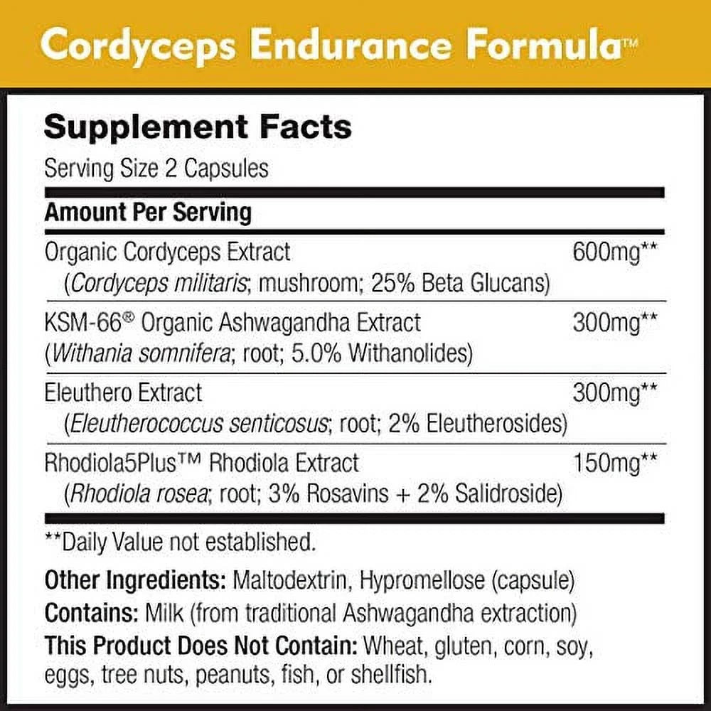 Caffeine Free Organic Mushroom Extract Supplement 3-Pack Q34766