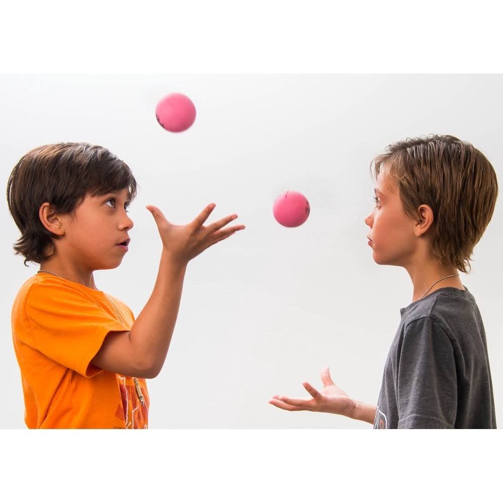 Pink Rubber Bouncing Ball Pack of 24 with One Small Bouncy Ball H524301