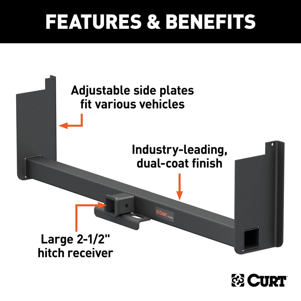 Class 5 Weld-On Hitch, 2-1/2-Inch Receiver, 18" Drop N309