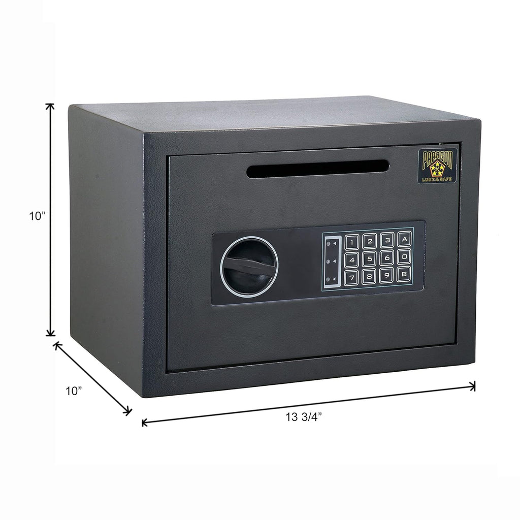 Black Digital Safe Compact Steel Money Security Box with Keypad K289766