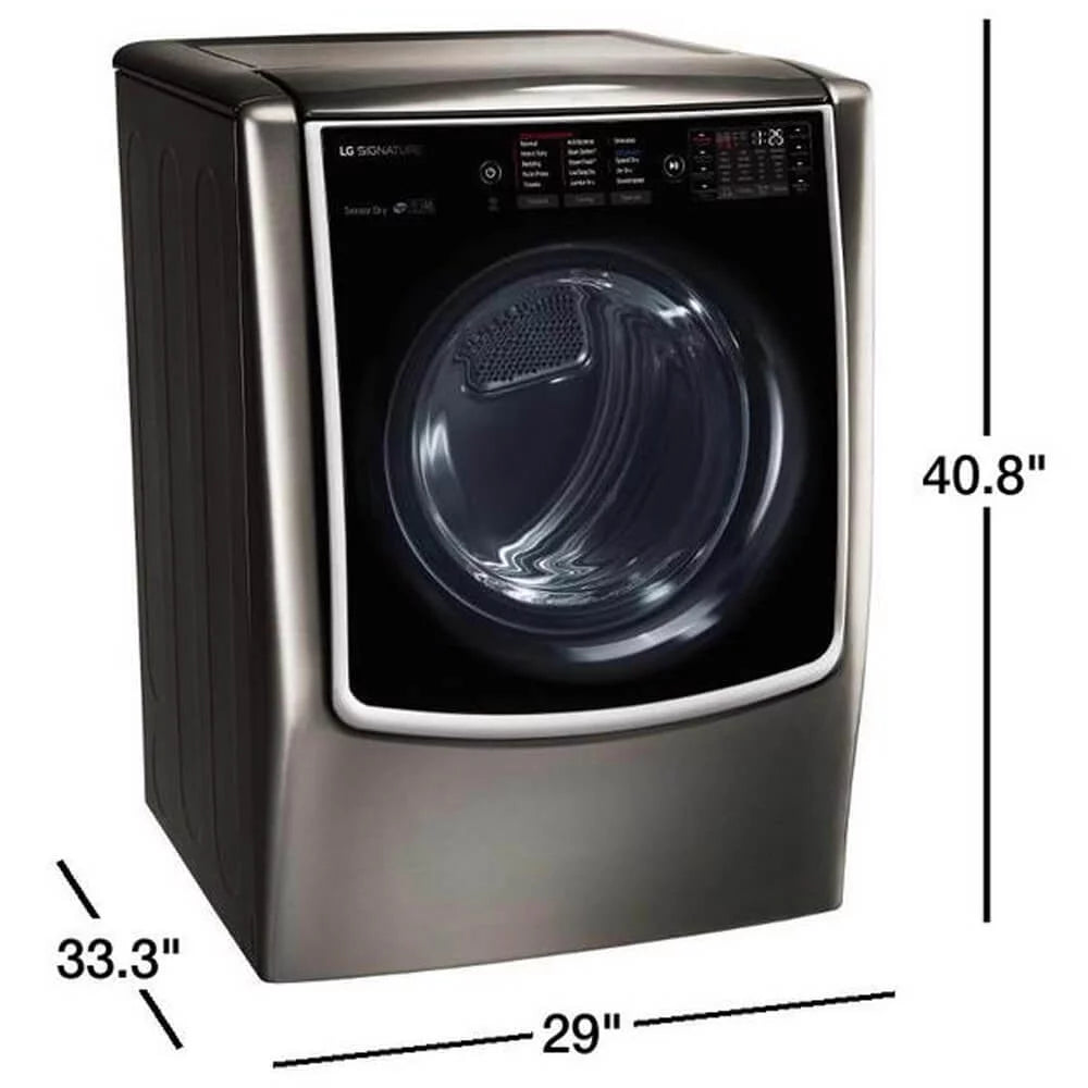 Black Stainless Steel Gas Dryer D47666