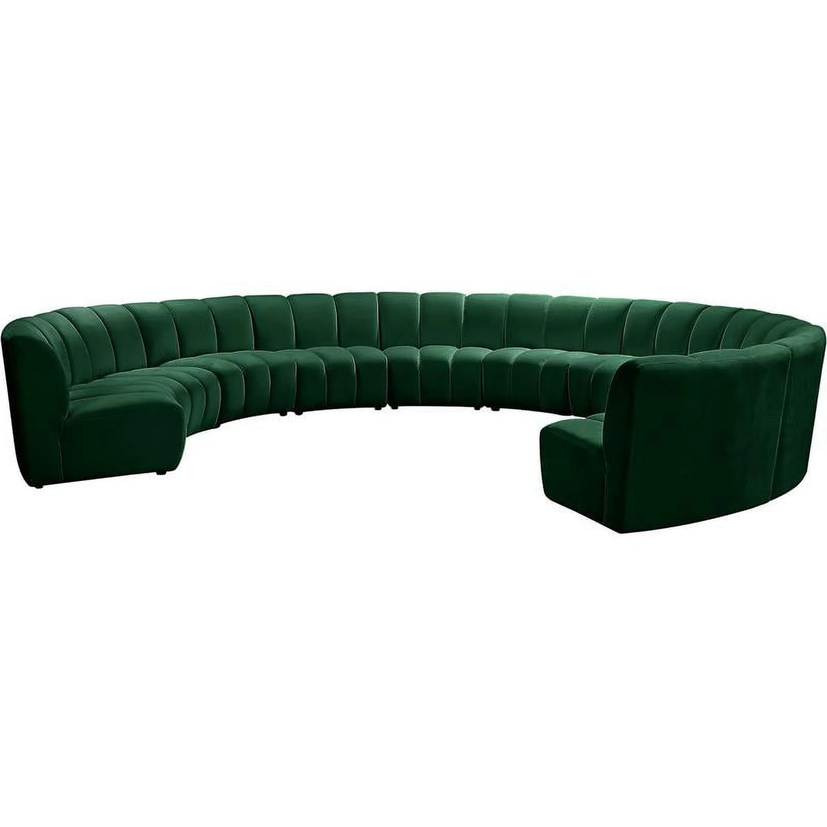 Green Velvet Modular Sectional W212640