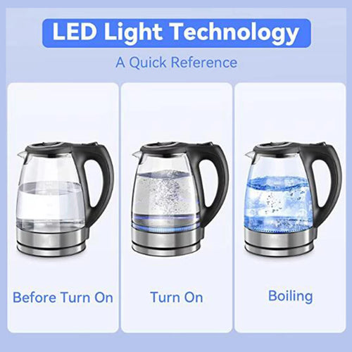 1.7L 1500W Glass Electric Kettle S68068