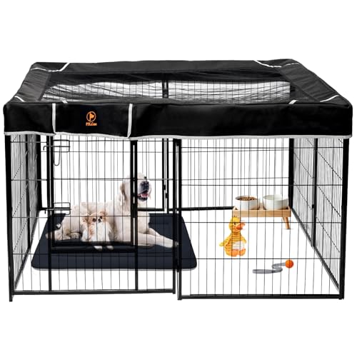 24" H 8 Panel Dog Playpen with Storage Bag X565330