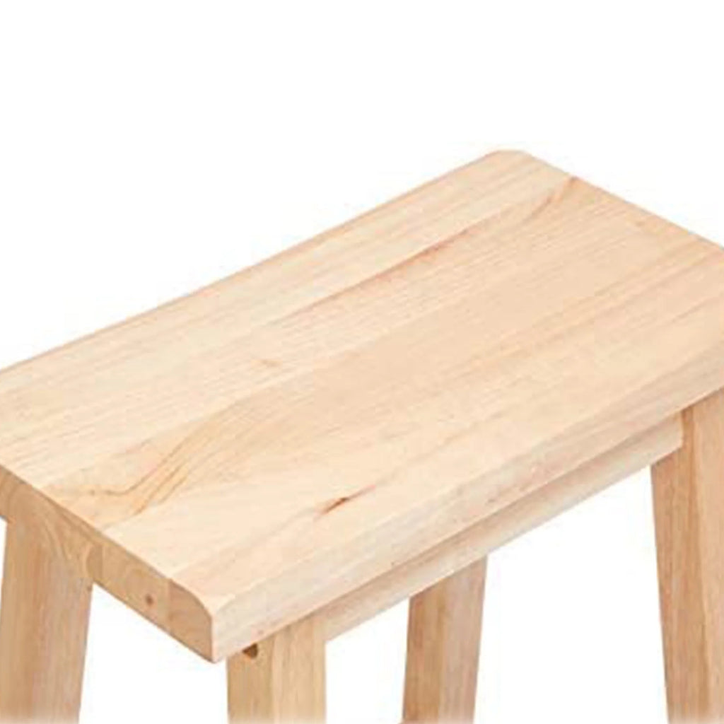 Natural 29In Wood Kitchen Counter Stools 5 Pack U5258