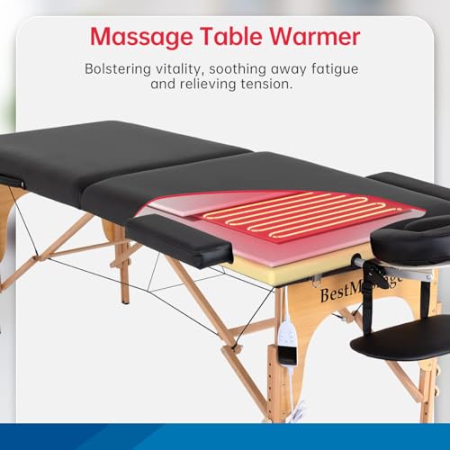 Portable Height Adjustable Massage Table with Carrying Bag S185923