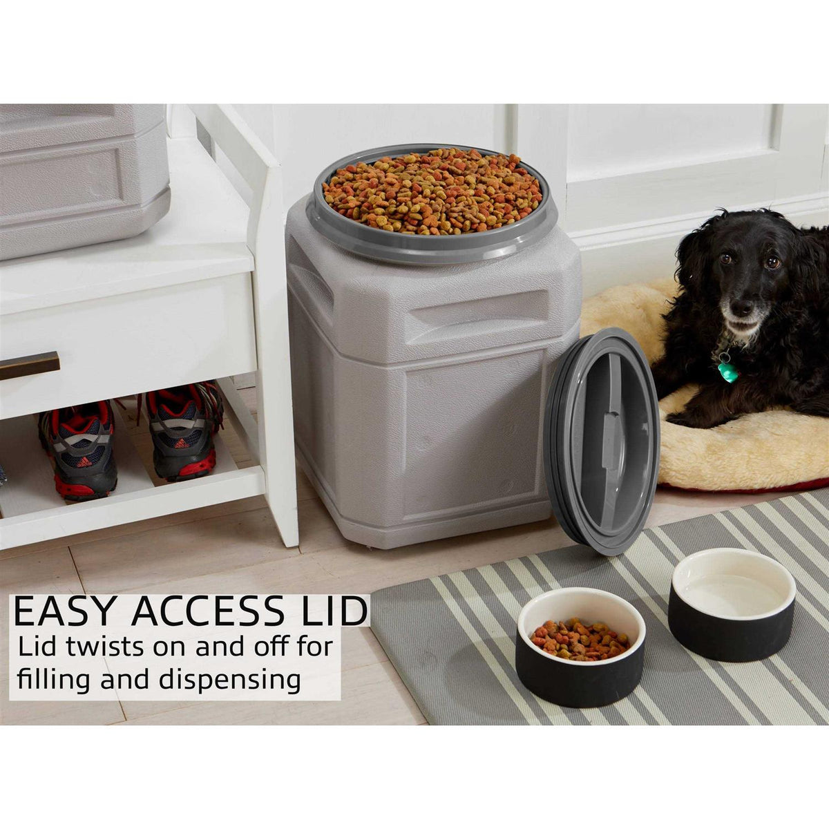 Pet Food Storage Container with Scoop X462630