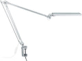 Silver Metal Swing Arm Desk Lamp with Clamp V7481