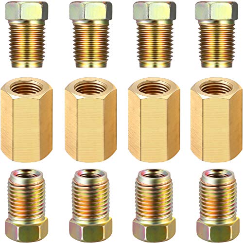 3/8 Inch-24 Threads Brake Line Fittings Assortment for 3/16 Inch Tube Y203