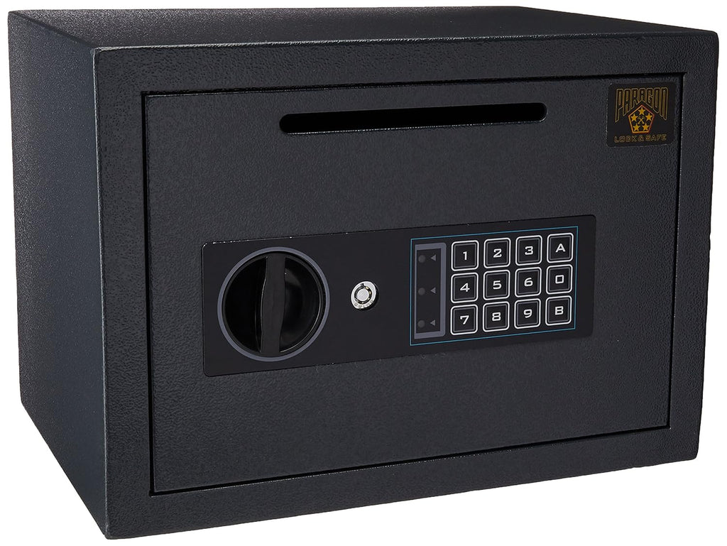 Black Digital Safe Compact Steel Money Security Box with Keypad K289766