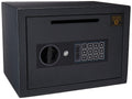 Black Digital Safe Compact Steel Money Security Box with Keypad K289766