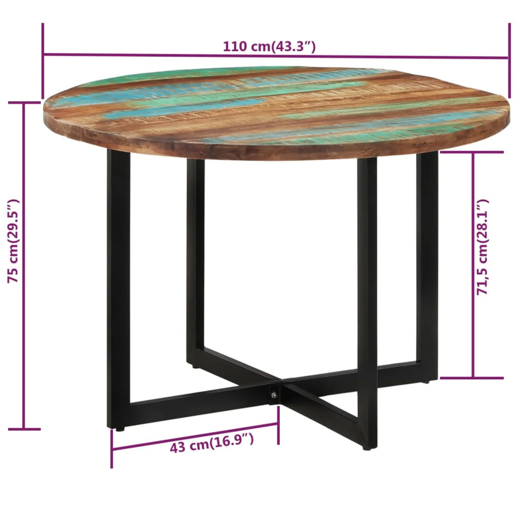 Solid Wood Reclaimed Dining Table C7147