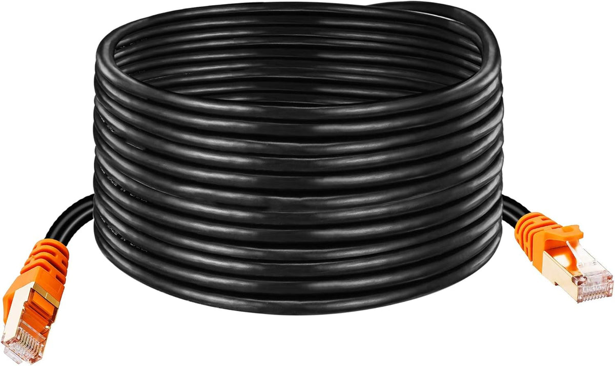 Cat 7 Outdoor Ethernet Cable 200 ft Heavy Duty Double Shielded Waterproof Direct Burial Ethernet Cable D2104