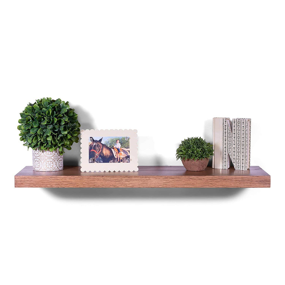 Solid Oak Wood Floating Shelf S694786
