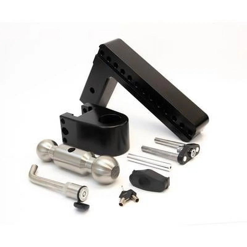 10 in. Drop Cerakoted Trailer Hitch with Stainless Steel Tow Balls for 2 in. Receiver O12884