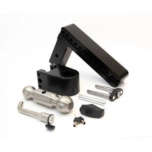 10 in. Drop Cerakoted Trailer Hitch with Stainless Steel Tow Balls for 2 in. Receiver O12884