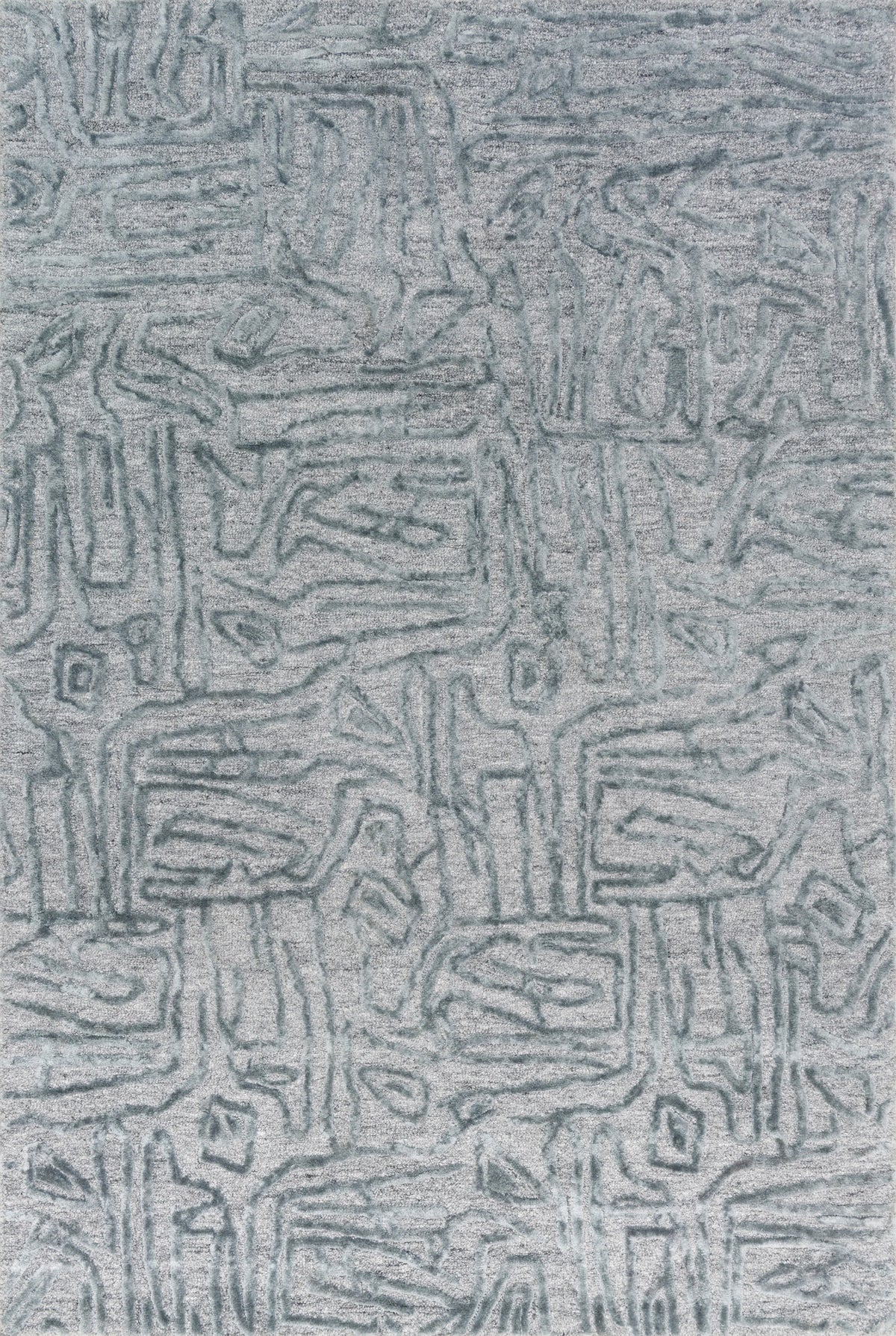 Lt. Blue 5' x 7'6 Rug F983