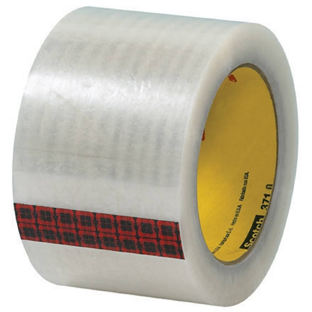 3M Clear 371 Scotch Performance Sealing Tape 72mm x 50m - 6 Rolls S311