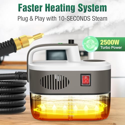 10s Rapid Heating 1.2L Handheld Steam Cleaner C809646