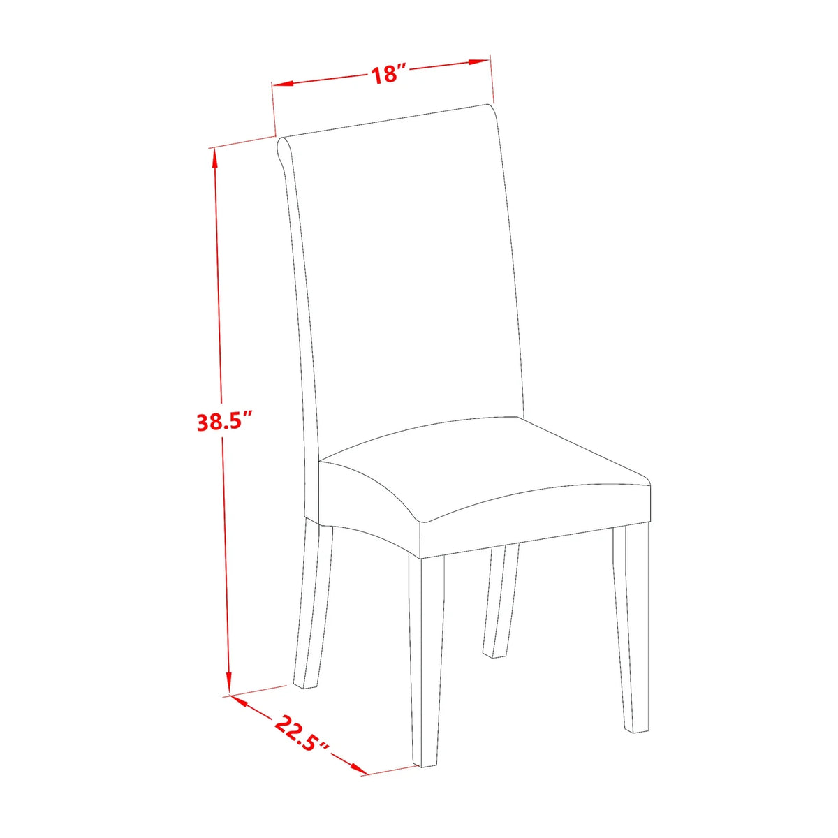 5 Pc Dining Set with Round Table and 4 Chairs A567591