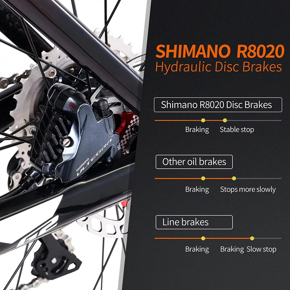 Carbon Fiber Road Bike with Hydraulic Disc Brakes D31175