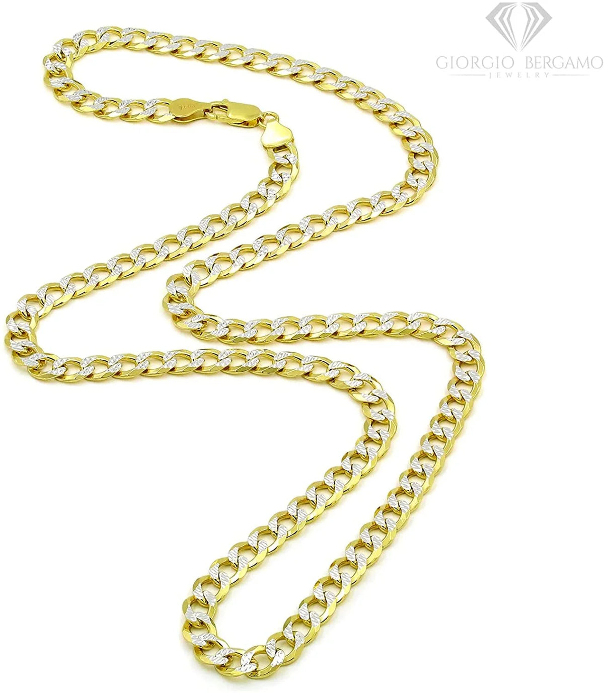Yellow Gold Plated Cuban Chain Necklace N104480