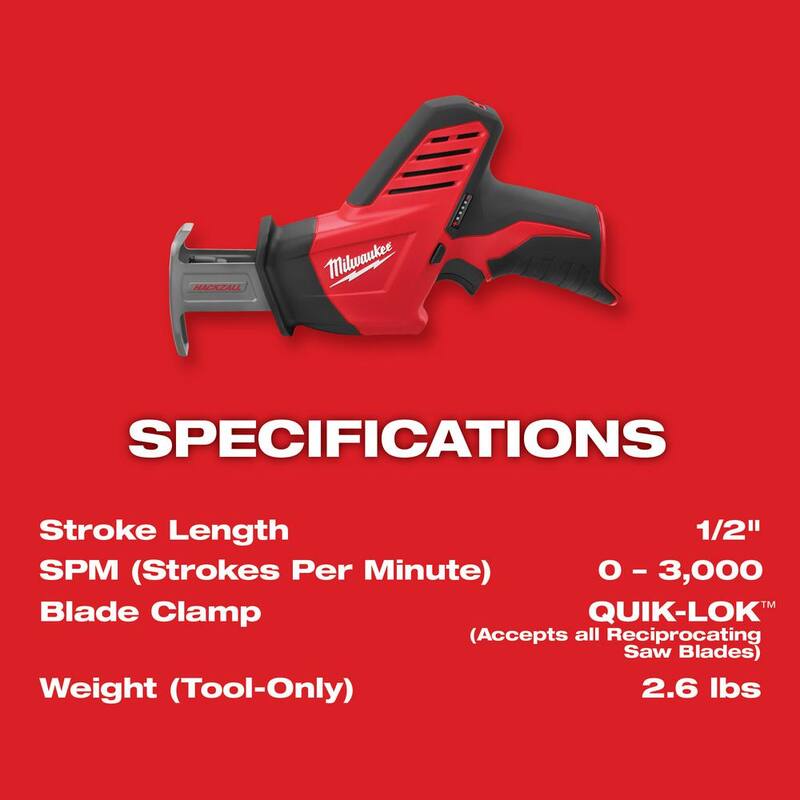 12V Cordless Reciprocating Saw Kit with Battery, Charger and Tool Bag V565