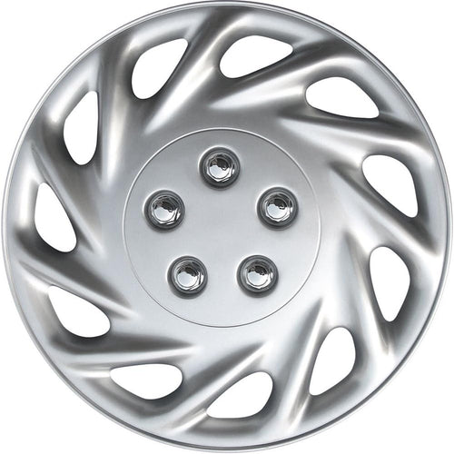 17 inch Silver Snap On Wheel Covers Pack of 4 X93164