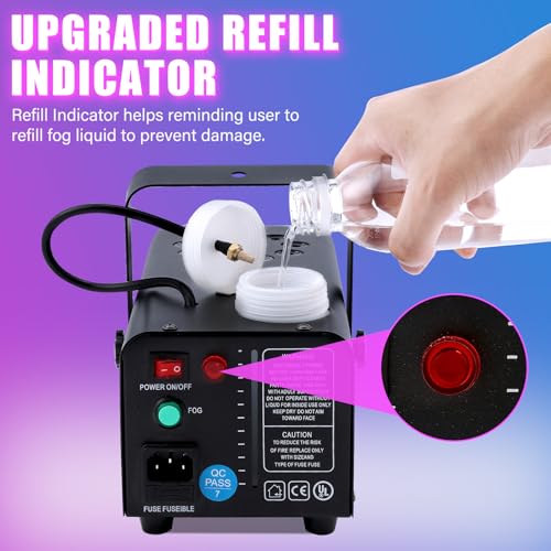 500W Fog Machine with 9 LED Lights K925047