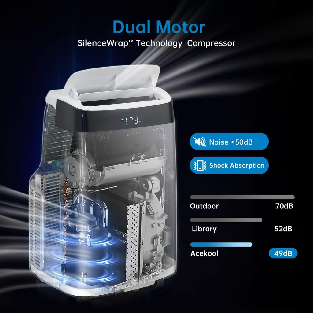 10,000BTU Portable Air Conditioner with Remote Control A825