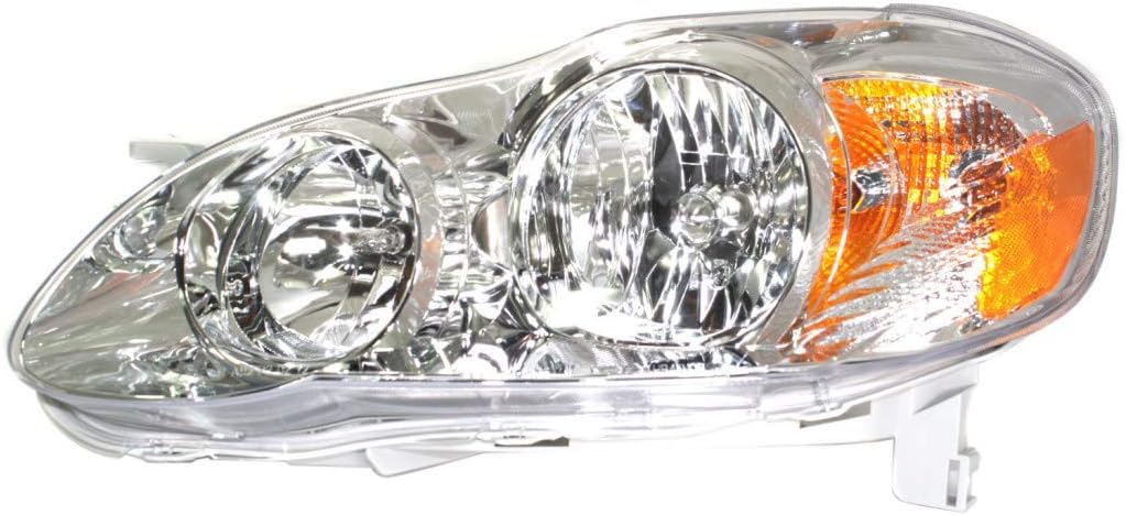 2005-2008 Toyota Corolla Headlight Driver Side Pack of 2 H7052
