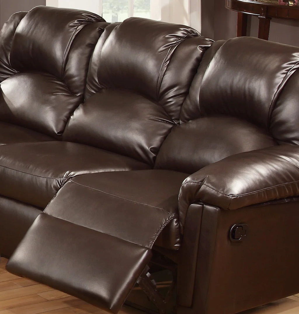 Brown Bonded Leather Recliner Chair J3587