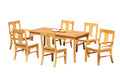 6 Seater 7 Pc Teak Dining Set C4798