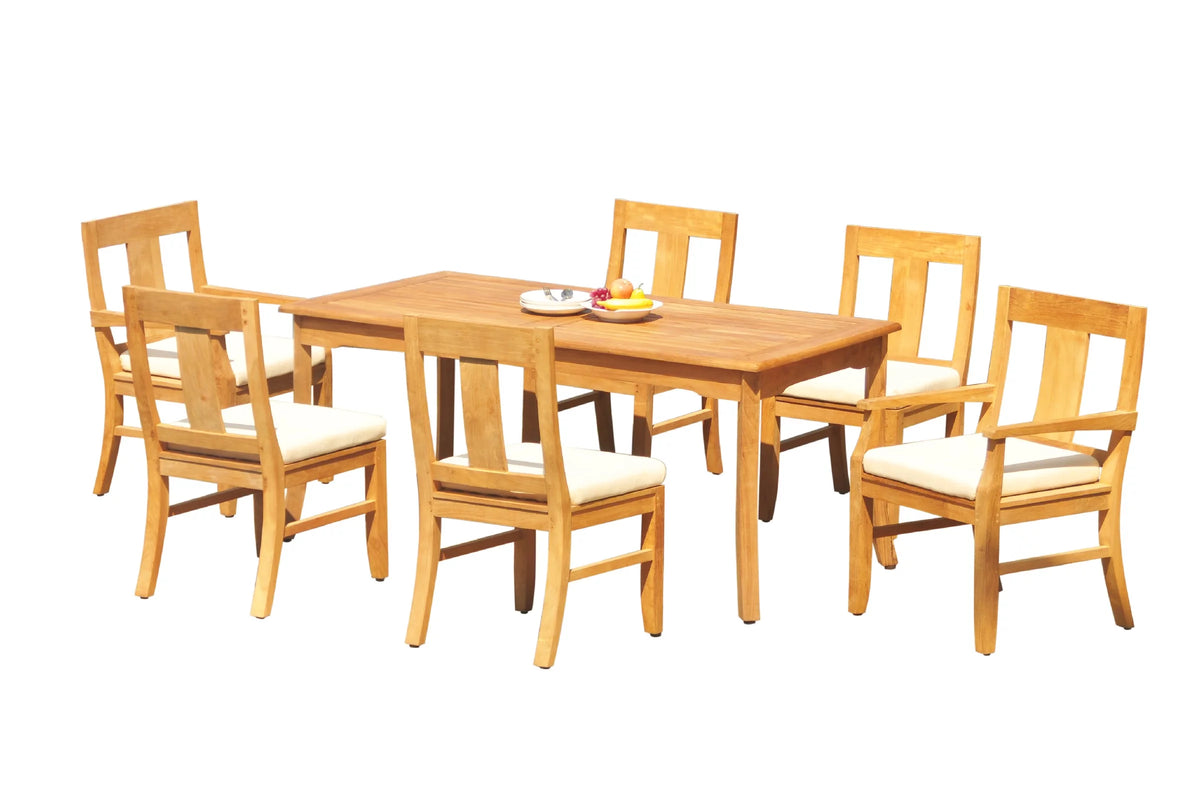 6 Seater 7 Pc Teak Dining Set C4798