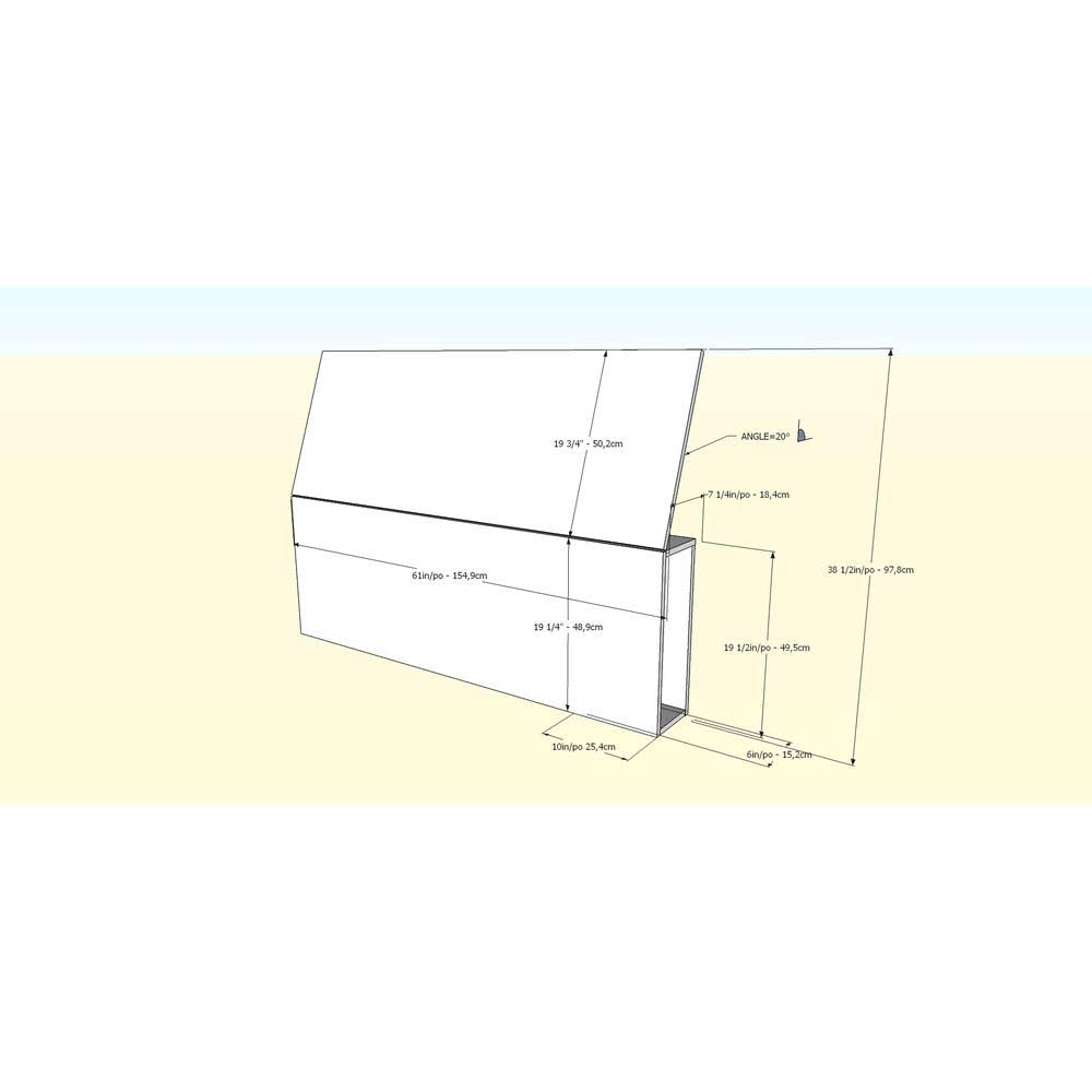 White Storage Bed with Headboard B534237
