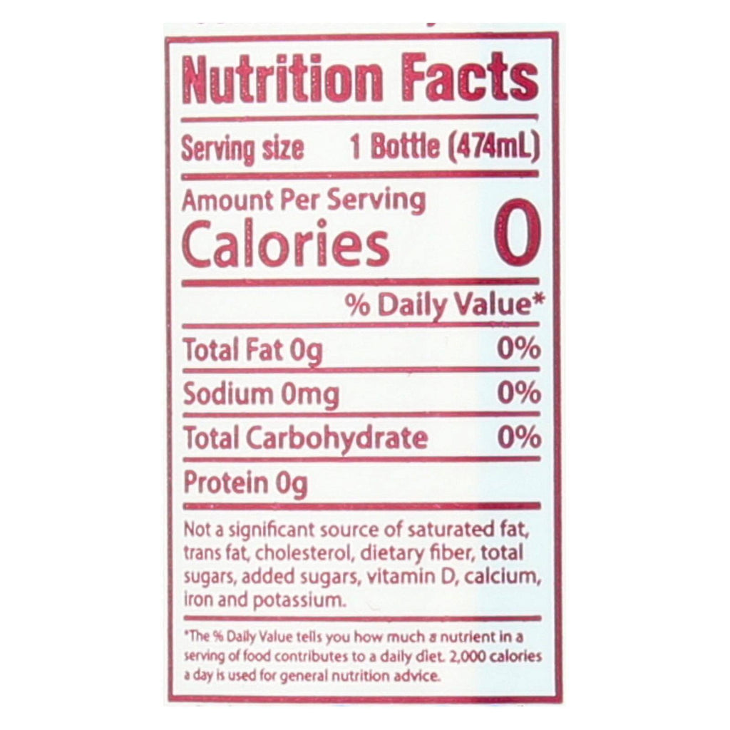 Raspberry Water - Case of 12 - 16 Fl oz. Q100
