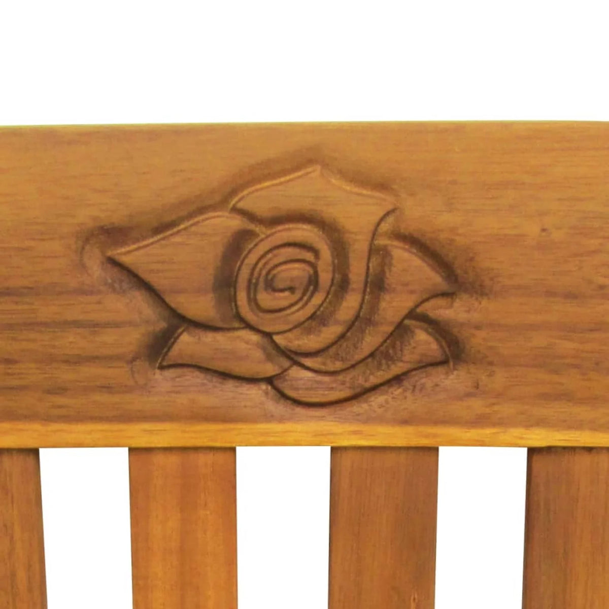 Acacia Wood Garden Bench with Gray Seat Cushion G49044