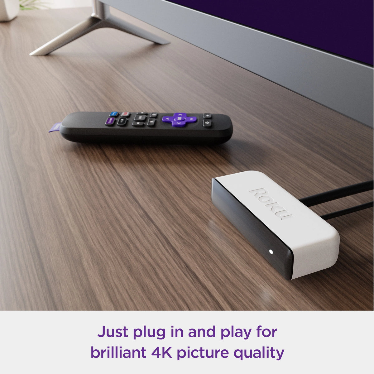 4K HDR Streaming Media Player with HDMI Cable and Remote A191174