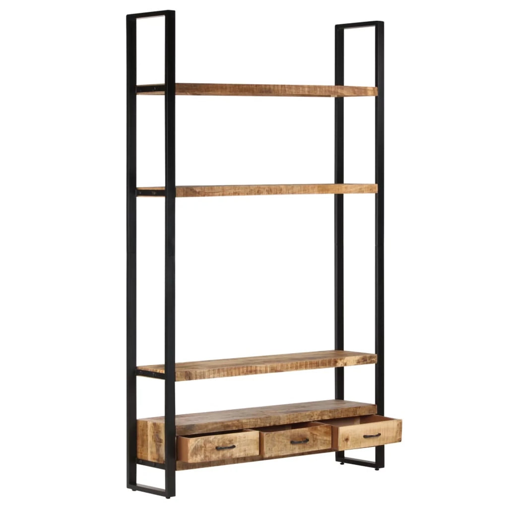 Mango Wood 3 Drawer 3 Shelf Highboard L389655
