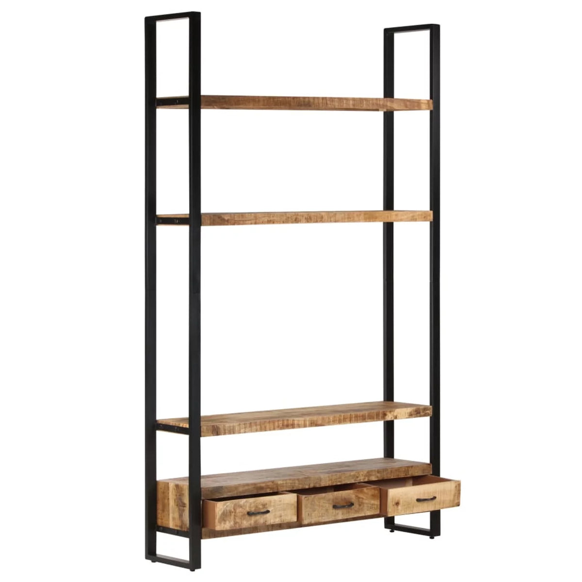 Mango Wood 3 Drawer 3 Shelf Highboard L389655