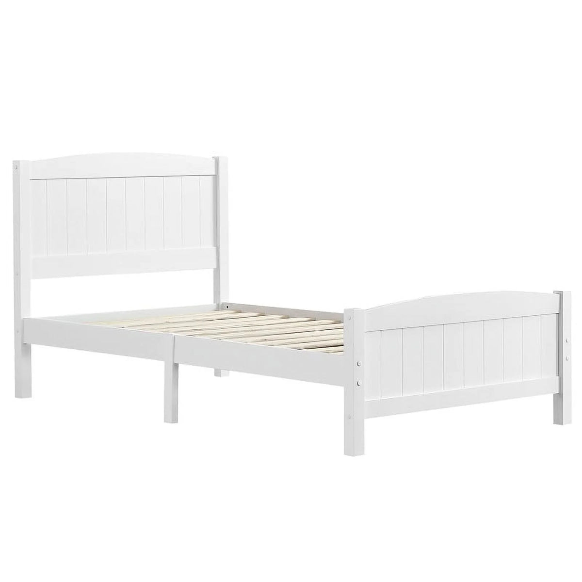 White Twin Bed Frame E877