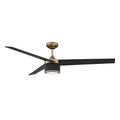 Oilcan Brass/Black 3-Blade LED Ceiling Fan with Remote Control W492901