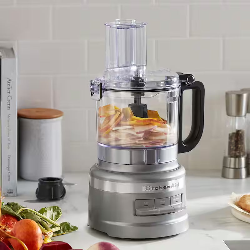 3-Speed Contour Silver Food Processor with Locking Lid H417844