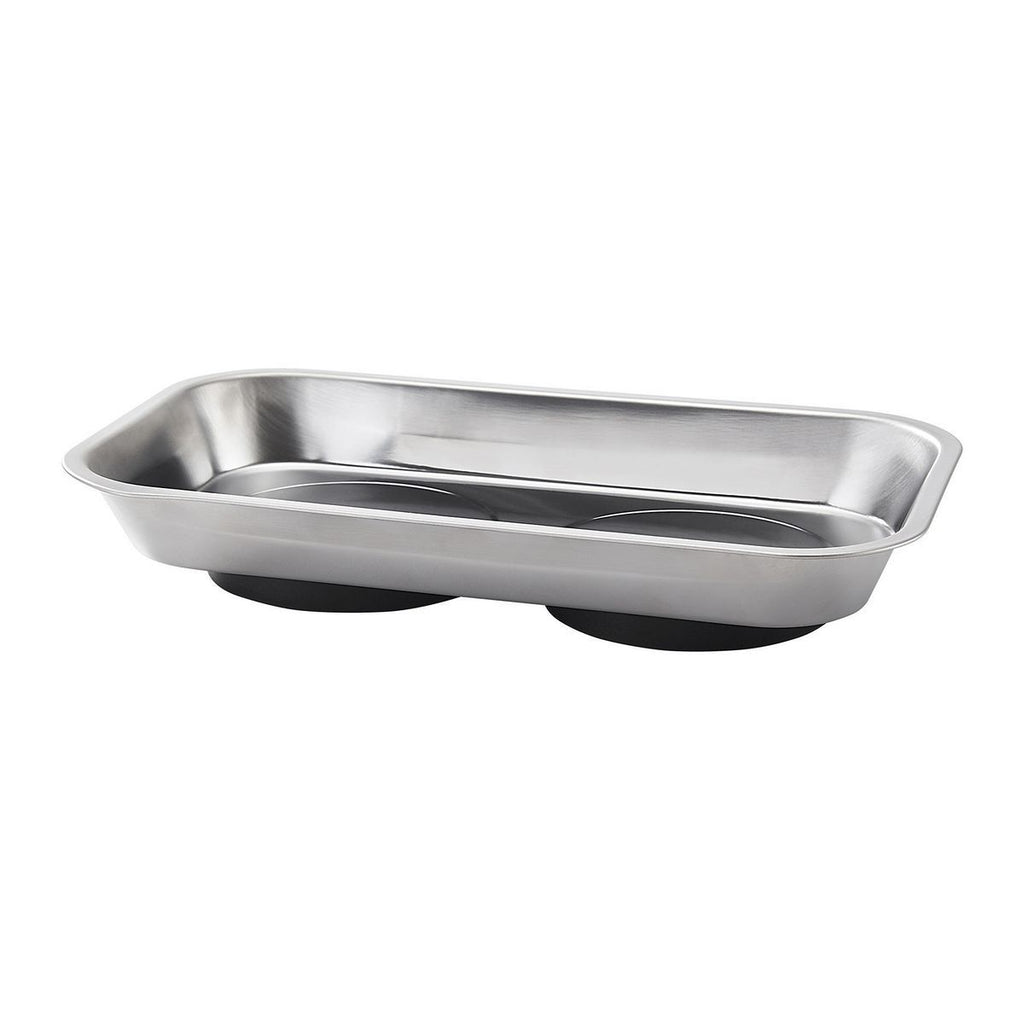 9-1/2 in. x 5-1/2 in. Magnetic Stainless Steel Parts Tray M13060