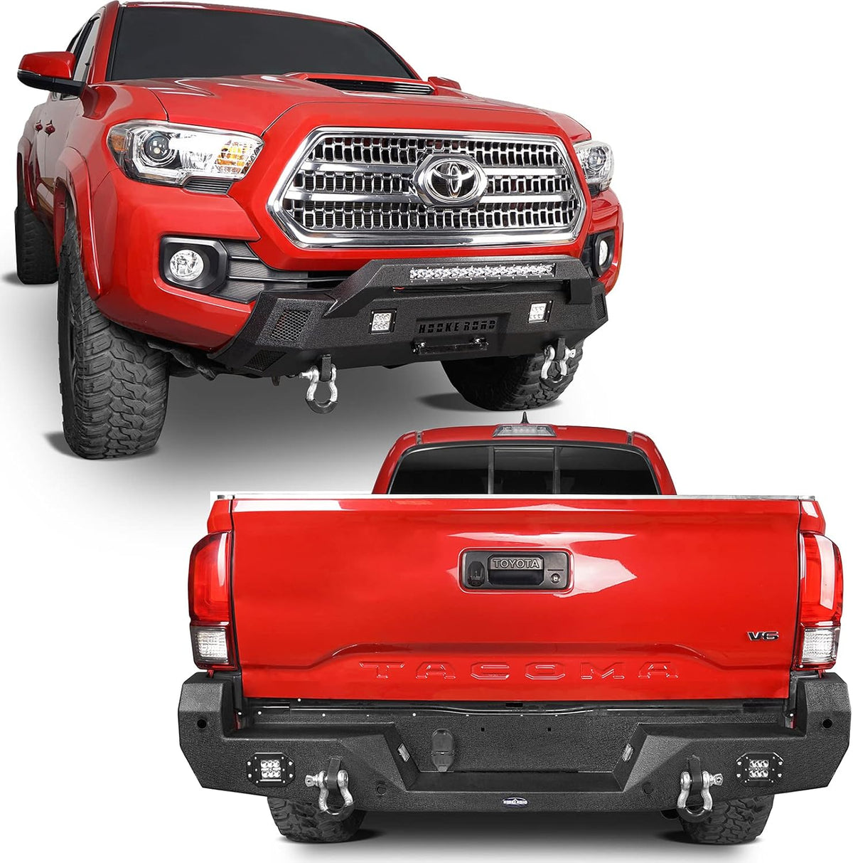 Stubby Front Bumper & Full Width Rear Bumper Kit for Toyota Tacoma 3rd Gen C521