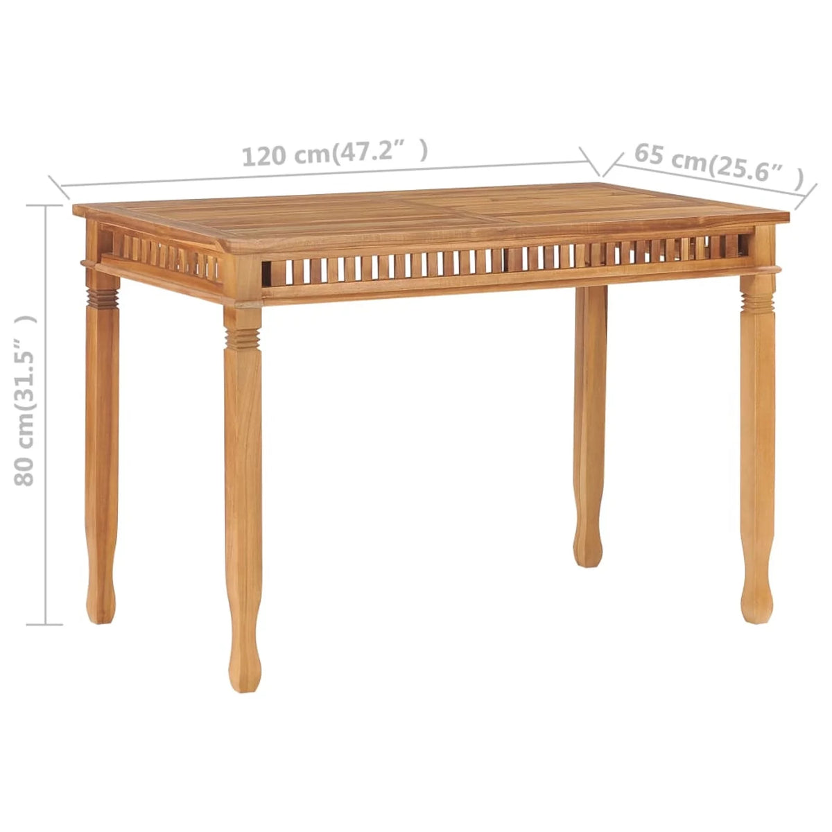 Wooden Teak Outdoor Dining Table W2790