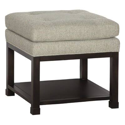 Platinum Tufted Square Ottoman with Storage T498025