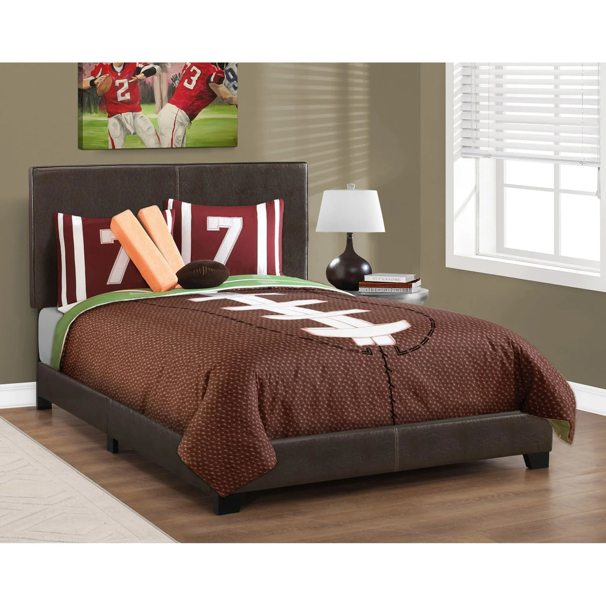 Leather-Look Full Bed I900170