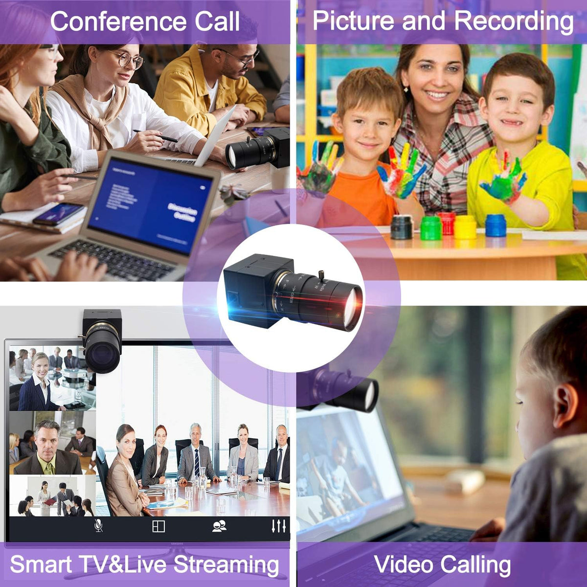 5-50mm Varifocal Lens USB Webcam 5 Megapixel with Aluminum Mini Case N618166